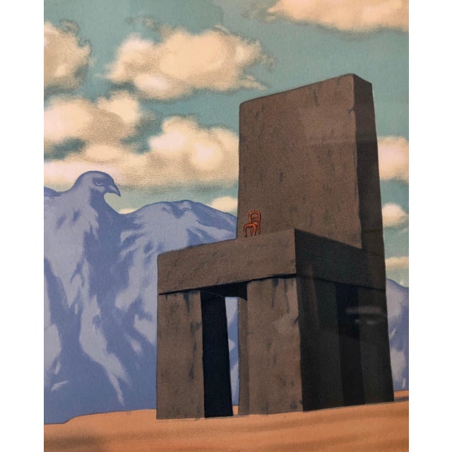 (after) René Magritte, Surrealist Dream Lithograph Belgian Master Magritte Pencil Signed by Mourlot, 1968 For Sale - Image 9 of 11