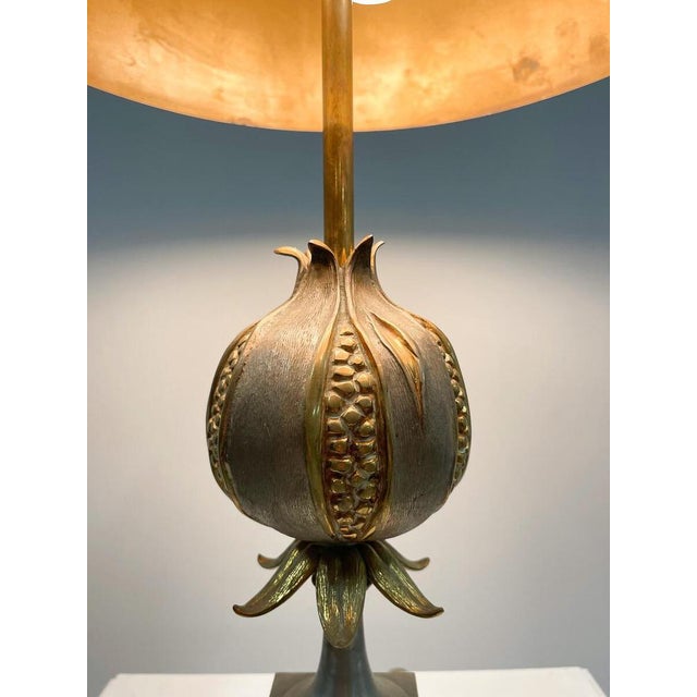 Metal Mid-Century Modern Table Lamp attributed to Maison Charles, France, 1970s For Sale - Image 7 of 10