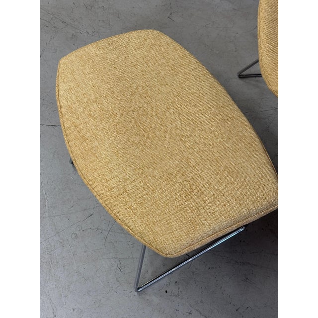 1978 Harry Bertoia for Knoll Bird Chair and Ottoman w/ Knoll Labels For Sale - Image 14 of 18