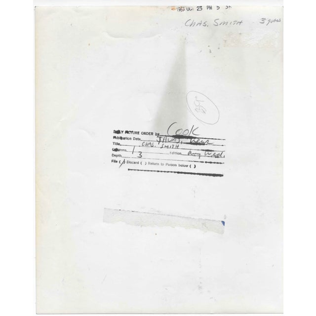 1963 photograph of famous polo player Charles Smith. Publication information on the back.