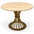Organic Modern Kreiss Travertine & Gilt Iron Dunbar Inspired Wheat Sheaf Center Table For Sale - Image 9 of 11