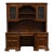 Home Meridian Samuel Lawrence Cherry Traditional Contemporary 73" Computer Desk W. Bookcase Storage Hutch For Sale