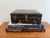 Late 20th Century black tessellated bone box, after Maitland-Smith. Inside is lined with brass. Please see condition...