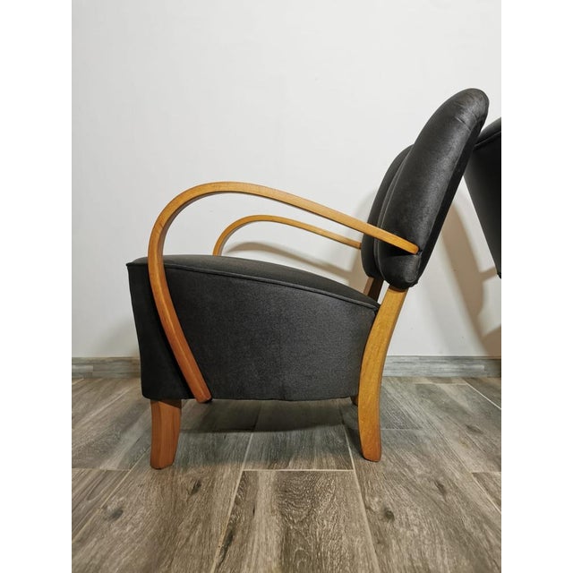 1950s Set of Cocktail Armchairs by Jindřich Halabala, 1950s For Sale - Image 5 of 18