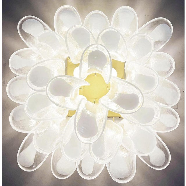 1990s Murano Glass Petal Chandelier, 1990s For Sale - Image 5 of 14