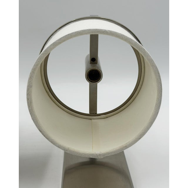 Paul Marra Designs Polished Nickel & Linen Wall Sconces - a Pair For Sale - Image 17 of 18