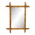 1930s French Faux Bamboo Mirror 17" X 23" For Sale