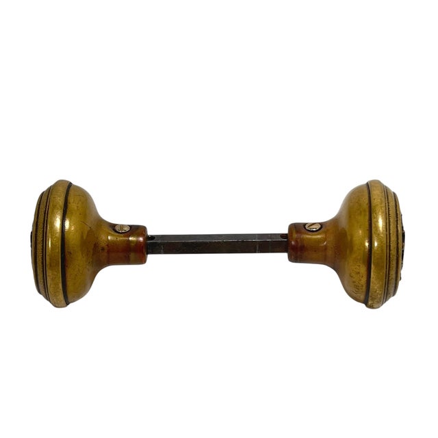 Add a European touch to your favorite door with these elegantly designed wrought brass door knobs by Corbin in the Louis...