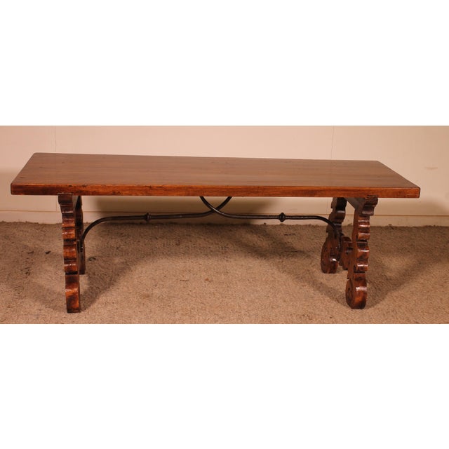 Wood 17th Century Spanish Walnut Coffee Table For Sale - Image 7 of 11