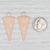 Nina Wynn Earring Enhancer Charms 18k Gold Diamonds Triangle Drops, 2 Pieces For Sale - Image 4 of 5