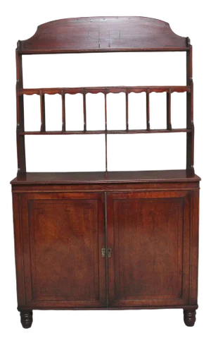 Antique Open Top Cabinet in Mahogany