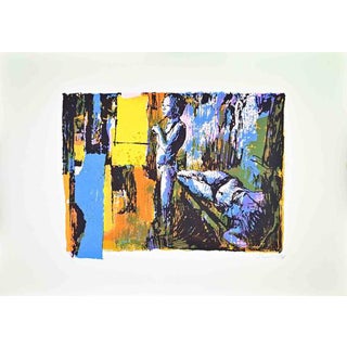 Nicola Simbari, Nude Woman, 1975, Screen Print For Sale