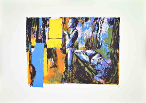 Nicola Simbari, Nude Woman, 1975, Screen Print