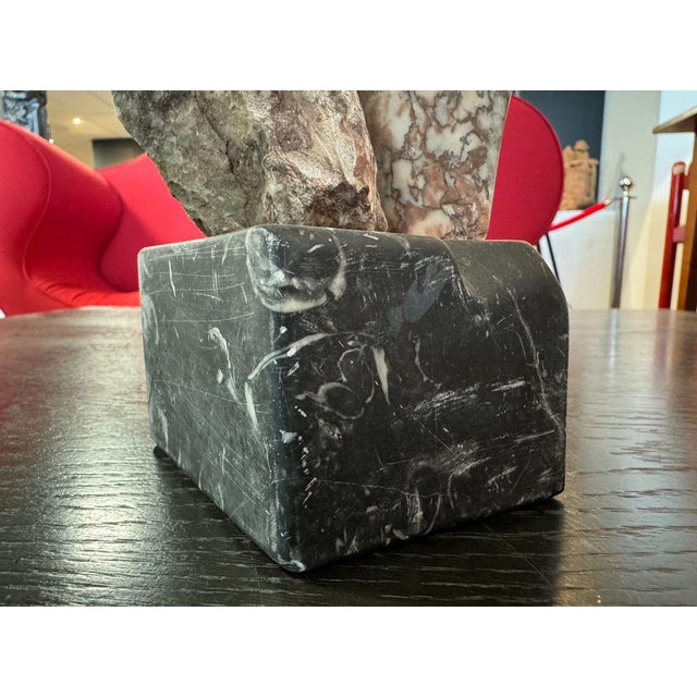 Zakaria Oenadi, Marble & Paint Sculpture For Sale - Image 6 of 9