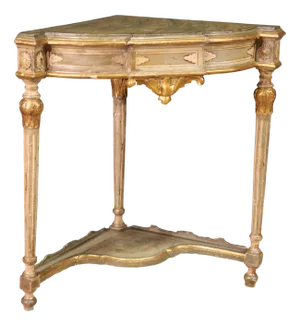 Vintage Italian Lacquered Corner Cabinet, 1950