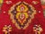 Turkish Early 20th Century Turkish Oushak Hand-Knotted Area Rug, , Red & Yellow, 2' x 2' For Sale - Image 3 of 7