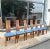 Striking set of six (6) upholstered dining chairs manufactured by Vamdrup Stolefabrik. Chairs likely date to the late...