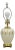 Vintage Lenox Porcelain and Brass Cream Jardinierie Decorated Table Lamp For Sale