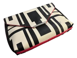 21st Century Never Used Black and White Clutch Bag by Emilio Pucci