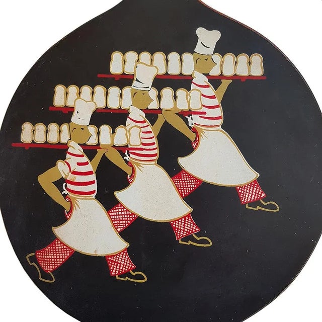 Mid-Century Dutch Bread Board from Leka, in Very Good conditions. Designed 1960 to 1969 This piece has an attribution...