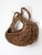 Brown Vintage Woven Vine Wall Basket For Sale - Image 8 of 10