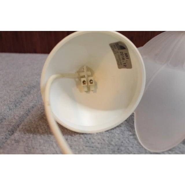 Pink and White Glass Flower Pendant Light | Kromer Leuchten For Sale - Image 9 of 11