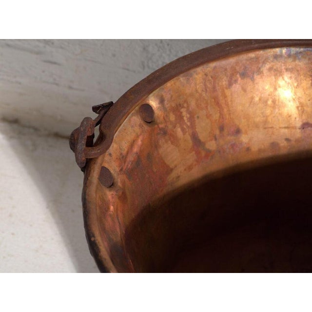 Antique Copper Cauldron, Central Europe, 1900 For Sale - Image 4 of 10