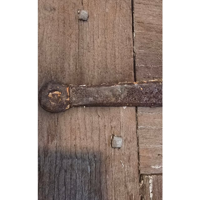 Farmhouse Early 20th Century American Pine Shutters - Set of 4 For Sale - Image 3 of 4