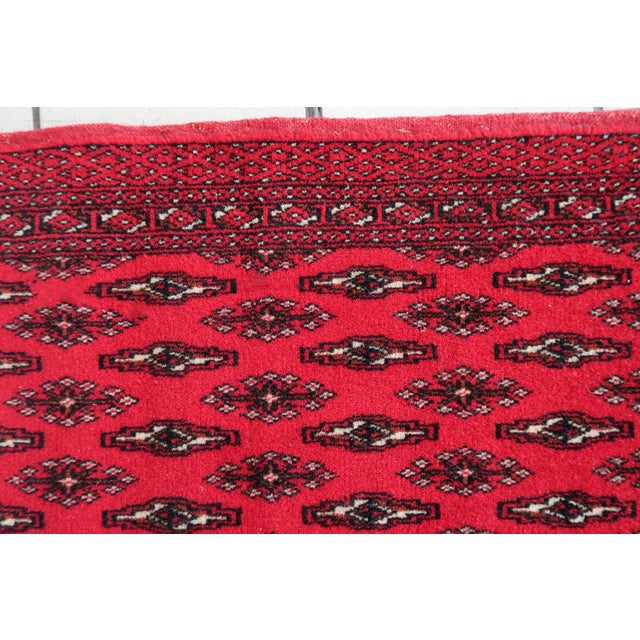 1970s 1970s, Handmade Vintage Turkmen Tekke Salt Bag 1.4' X 2.7' For Sale - Image 5 of 8