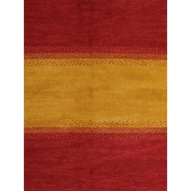 1980s Vintage Hand-Knotted Gabbeh Rug 8'0" X 11'0" For Sale - Image 5 of 5