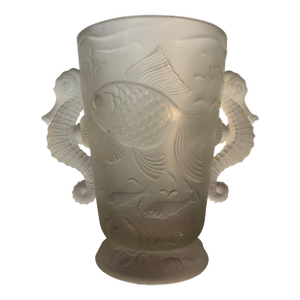 Nautical Sea Creature Vase by Josef Inwald Baroloc Studio, Czechoslavokia