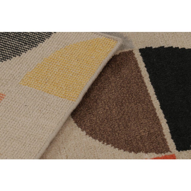 Beige Rug & Kilim’s Modern Art Deco-Inspired Rug in Colorful Geometric Patterns For Sale - Image 8 of 10