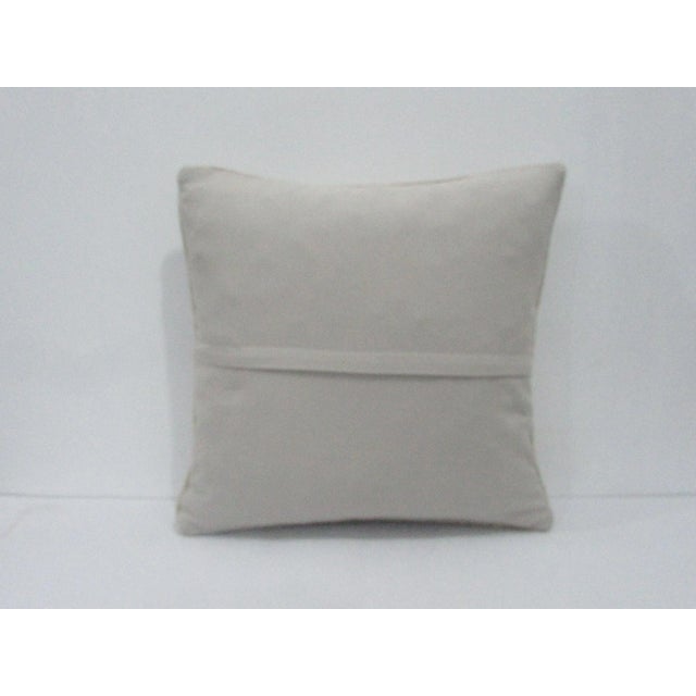 Traditional Faded Decorative Pillow Cover For Sale - Image 3 of 4