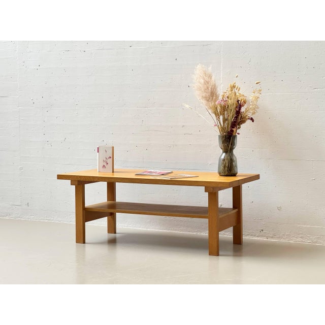 Mid-Century Scandinavian Oak Coffee Table, 1970s For Sale - Image 17 of 17