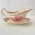 1950s Adams Mazara Red Pink Transferware Gravy Boat & Attached Underplate For Sale - Image 10 of 10