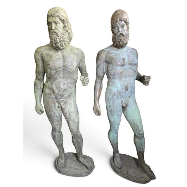 These impressive bronze sculptures depict a pair of the famous Riace Warriors, discovered in August 1972 by Stefano...