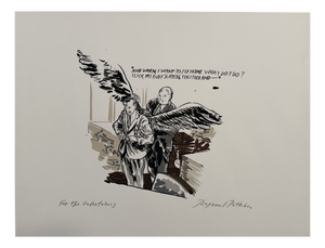 Raymond Pettibon, And When I Want to Fly Home, What Do I Do?, 2004, Lithograph