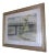 Mid-Century Water Color of East Coast Bridge, d.s. Lefkowitz For Sale