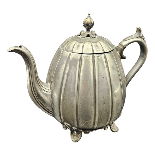 Pewter Teapot from James Dixon & Sons Shefield For Sale