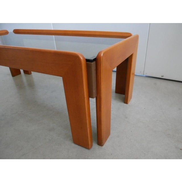 Wood Vintage Italian Coffee Table by Afra & Tobia Scarpa for Cassina, 1960s For Sale - Image 7 of 15