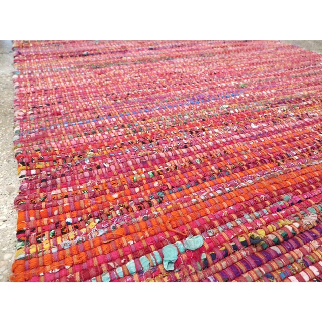 Mid 20th Century Galerie Shabab Collection Mid-20th Century Handmade American Rag Rug For Sale - Image 5 of 8