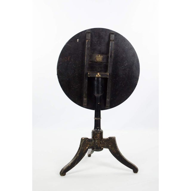 19th Century Antique Victorian Papier Mâché & MotherOfPearl TiltTop