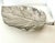 Metal Mid 20th Century Hammered Silverplate Leaf Serving or Decorative Piece For Sale - Image 7 of 8