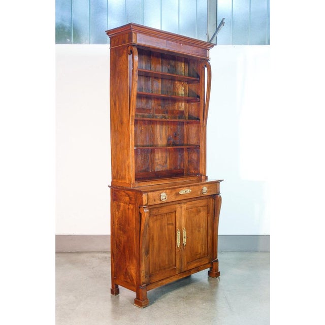 Traditional Large Bookcase in Walnut, 1800 For Sale - Image 3 of 15