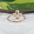 Orange Imperial Topaz Ring With Earth-Mined Diamond Accents in Solid 14k Gold, 9x3.5mm, Size 6.75 For Sale - Image 8 of 9