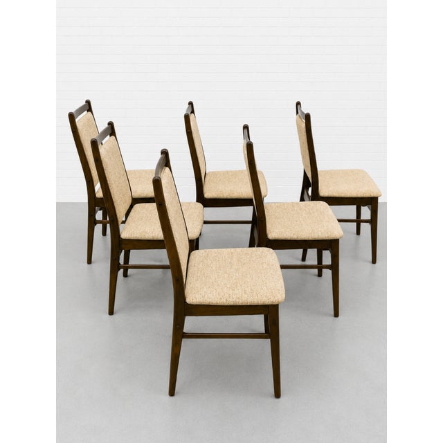Gangsø Møbler Set of Six - Mid Century Modern Dining Chairs, Made in Denmark, C. 1960’s | Danish Beech Scandinavian Chairs For Sale - Image 4 of 15