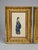 Pair Chinese Qing Court Costume Lithographs in Elaborate Gilt Frames, C. 1900 For Sale - Image 4 of 9