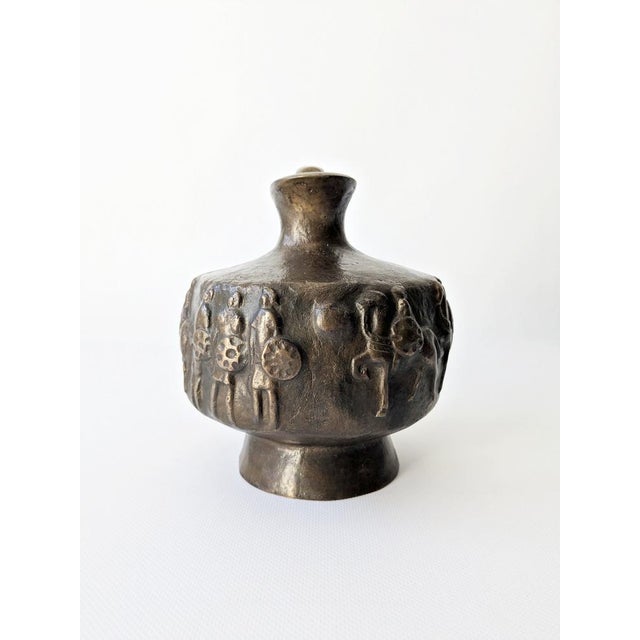 Brown Vintage Bronze Jug, 1970s For Sale - Image 8 of 14