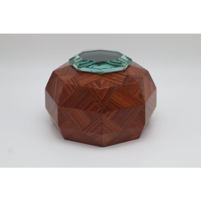 Box in Wood and Glass by Pietra Chiesa for Fontana Arte, 1940s For Sale - Image 6 of 6