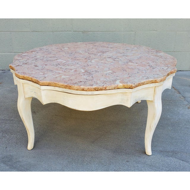 Vintage Italian Pink Marble Coffee Table Chairish